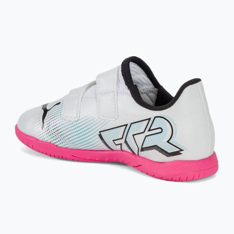 Детски футболни обувки PUMA Future 7 Play IT V puma white/puma black/poison pink 3