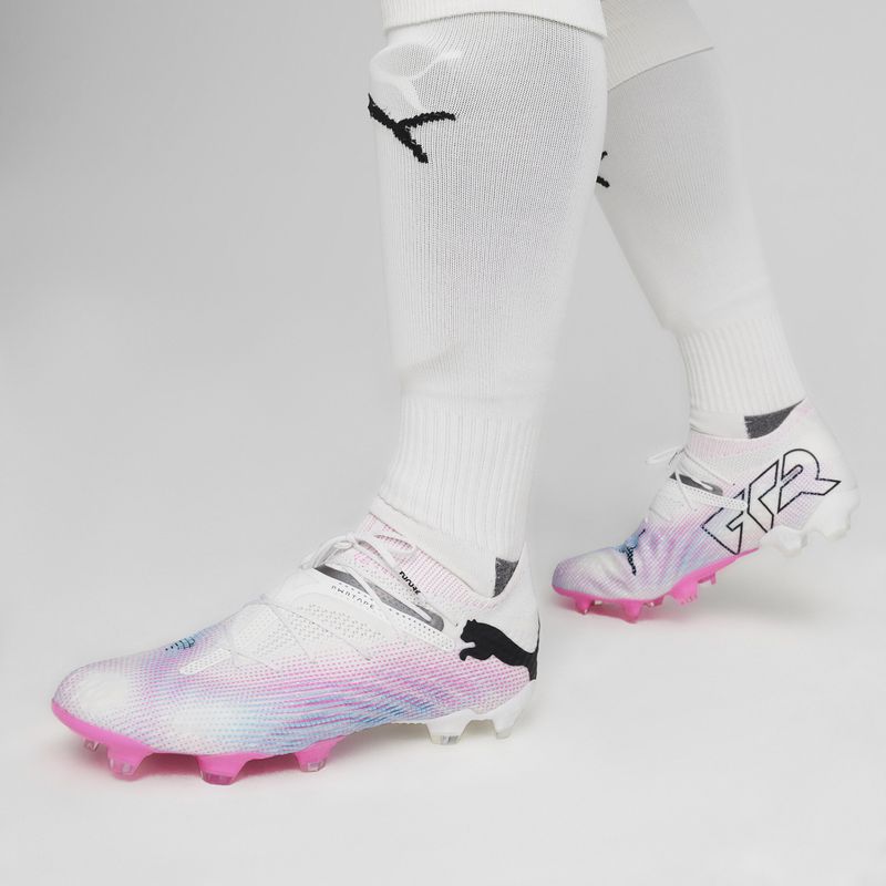Футболни обувки PUMA Future 7 Ultimate FG/AG puma white/puma black/poison pink 13
