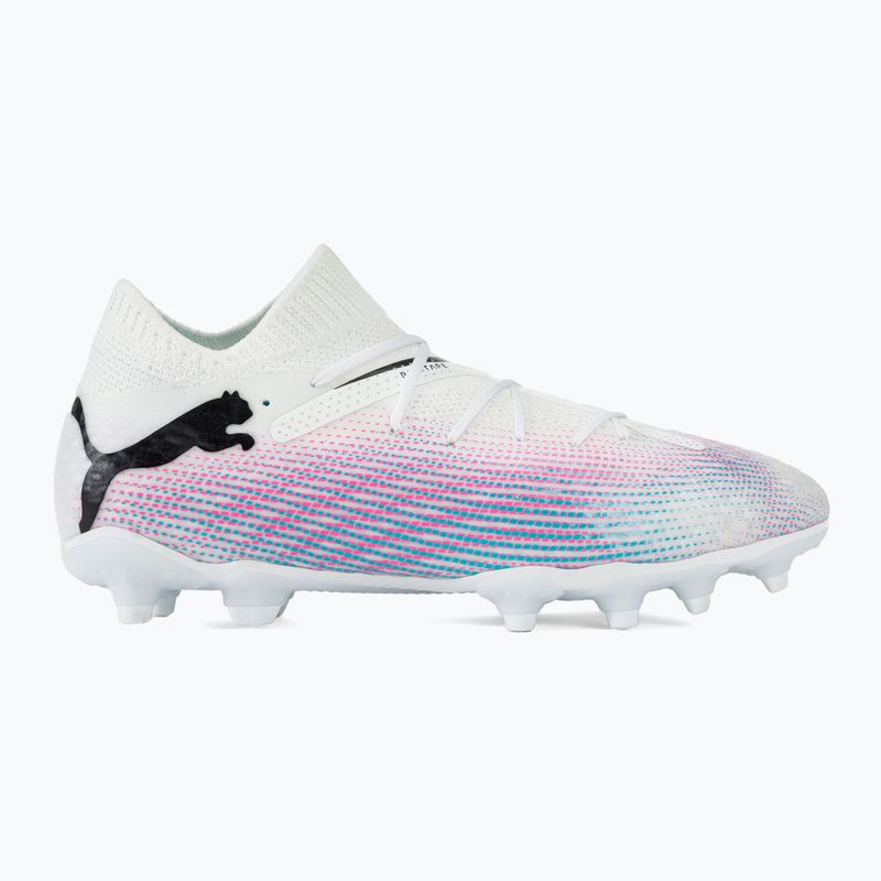 Детски футболни обувки PUMA Future 7 Pro FG/AG Jr puma white/puma black/poison pink 2