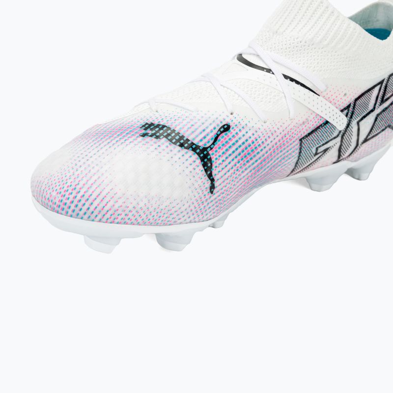Детски футболни обувки PUMA Future 7 Pro FG/AG Jr puma white/puma black/poison pink 7