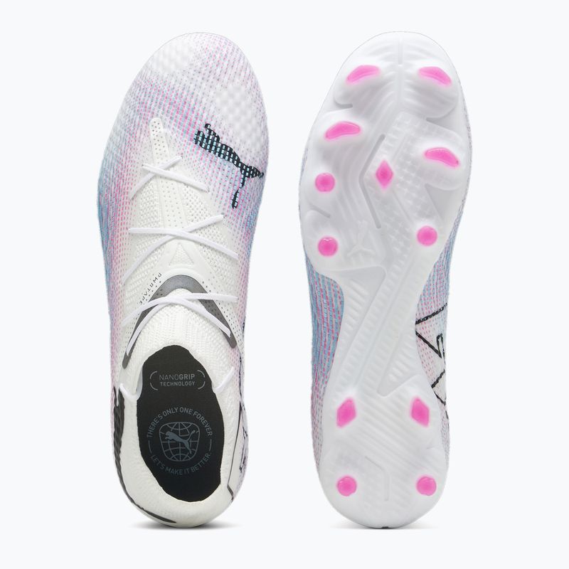 Футболни обувки PUMA Future 7 Pro+ FG/AG puma white/puma black/poison pink 11