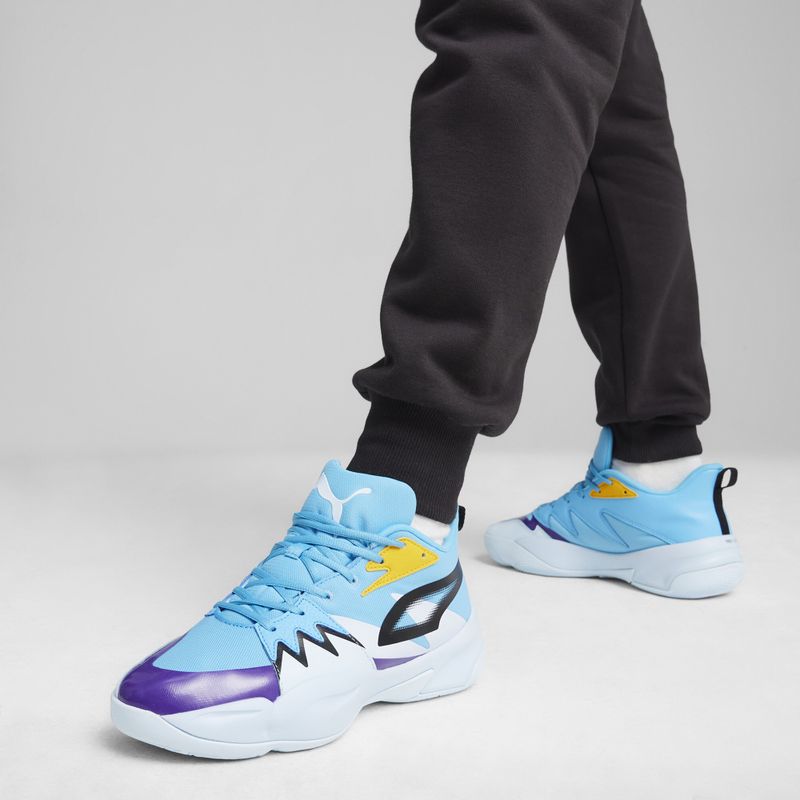 Мъжки баскетболни обувки PUMA Genetics luminous blue/icy blue 4