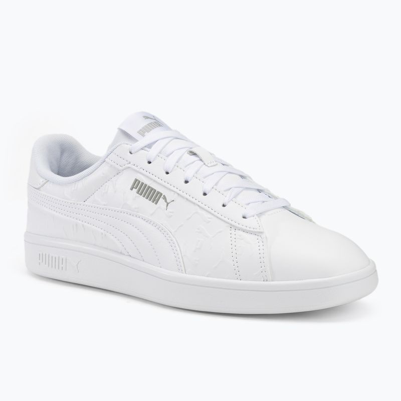 Обувки Puma Smash 3.0 Superlogo puma white/smokey grey