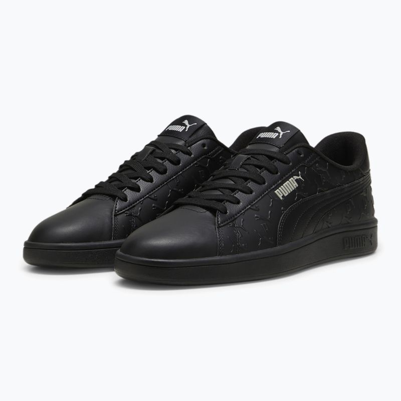 Обувки Puma Smash 3.0 Superlogo puma black/smoke grey/puma white 8