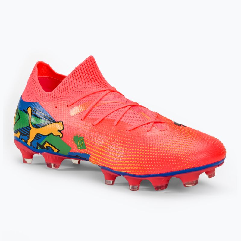 Футболни обувки PUMA Future 7 Match Neymar Jr FG/AG sunset glow/black/sun stream/puma green/blue