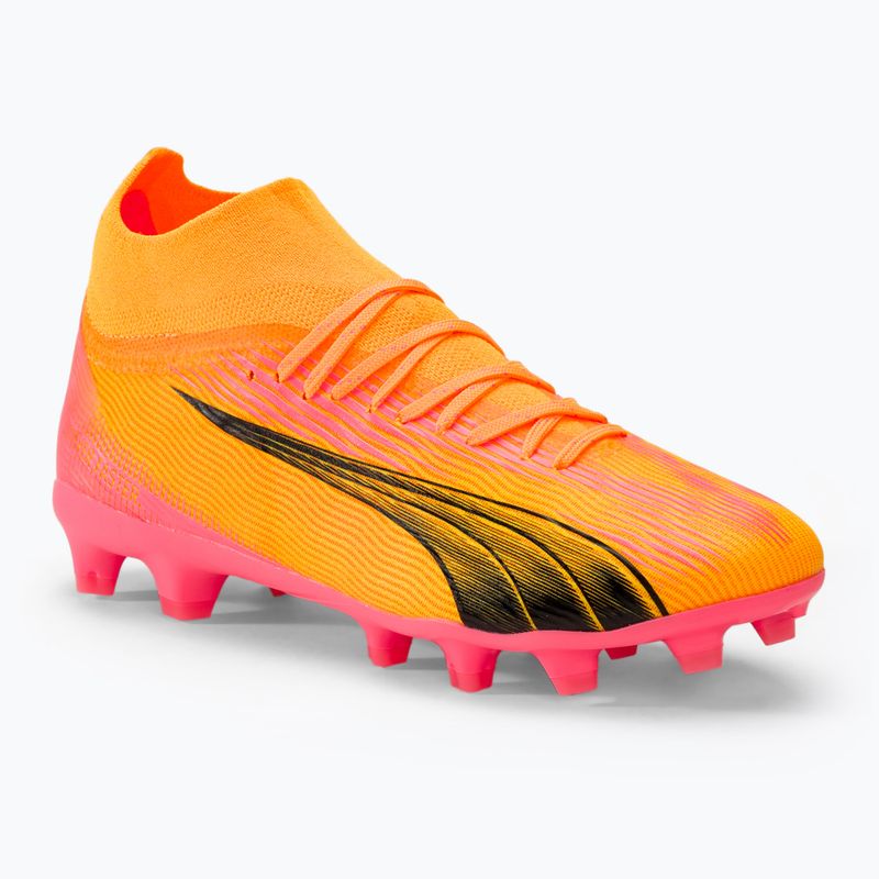 Детски футболни обувки PUMA Ultra Pro FG/AG Jr sunset glow/puma black/sun stream