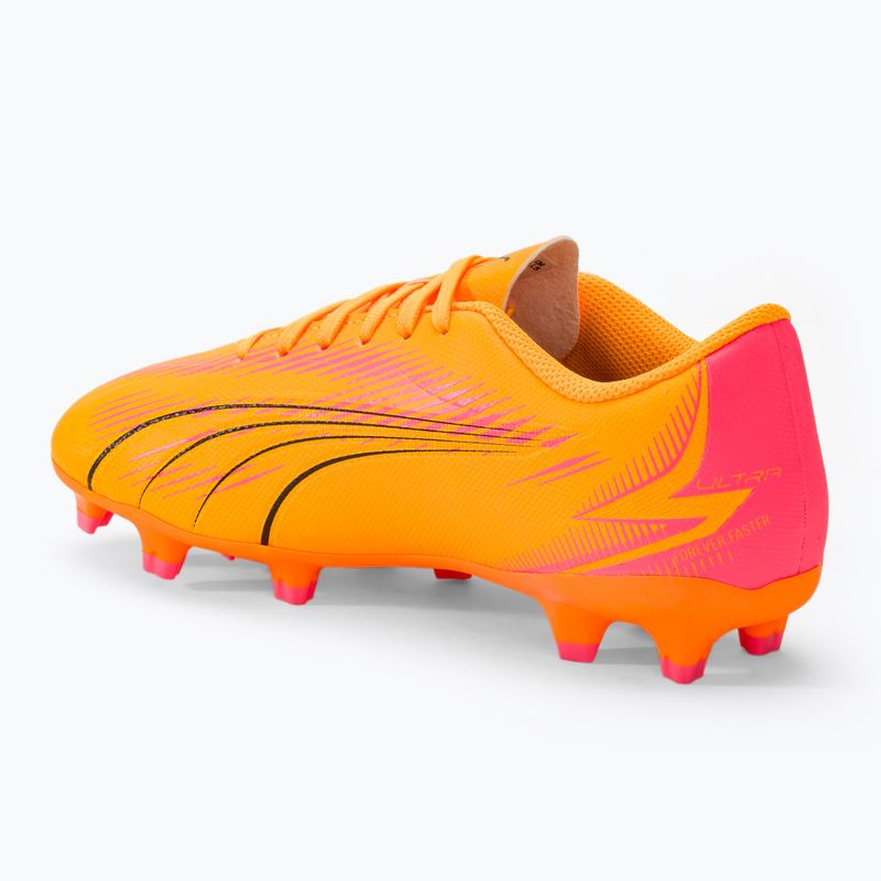 Детски футболни обувки PUMA Ultra Play FG/AG Jr sunset glow/puma black/sun stream 3