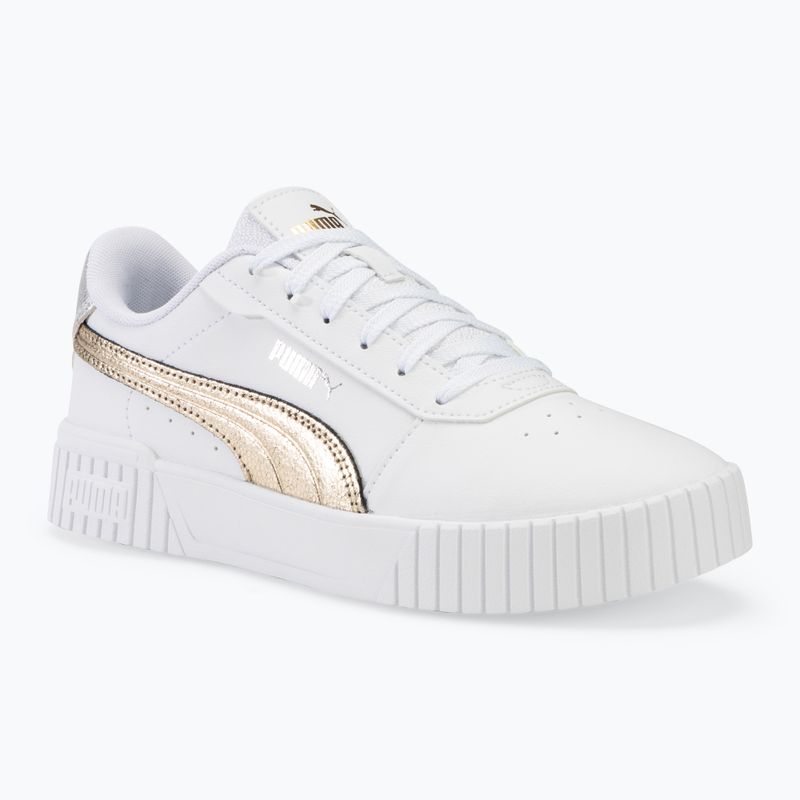 Дамски обувки PUMA Carina 2.0 Metallic Shine puma white/puma gold/puma silver