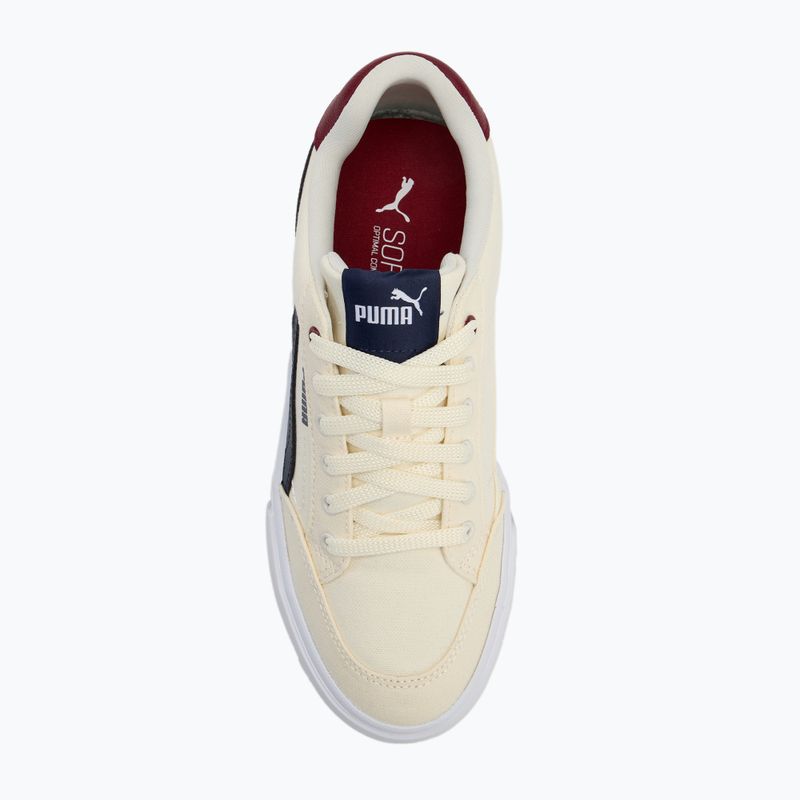 Детски обувки PUMA Court Classic Vulc FS warm white/puma navy/sugared almond 5
