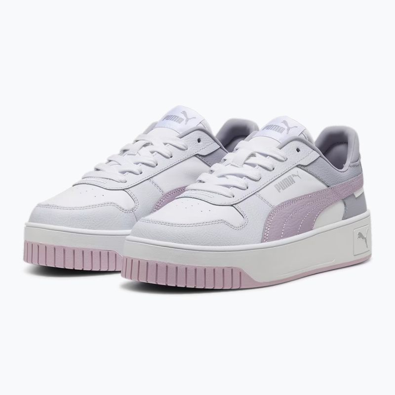 PUMA Carina Street дамски обувки puma white/grape mist/puma silver 3