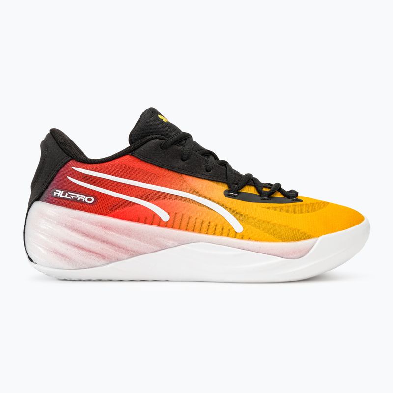 Мъжки баскетболни обувки PUMA All-Pro Nitro Showtime yellow sizzle/purple glimmer 2