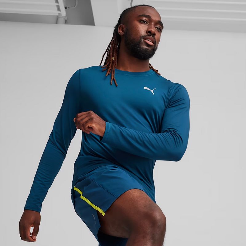 Мъжки анцуг PUMA Run Cloudspun blue за бягане с дълъг ръкав 3