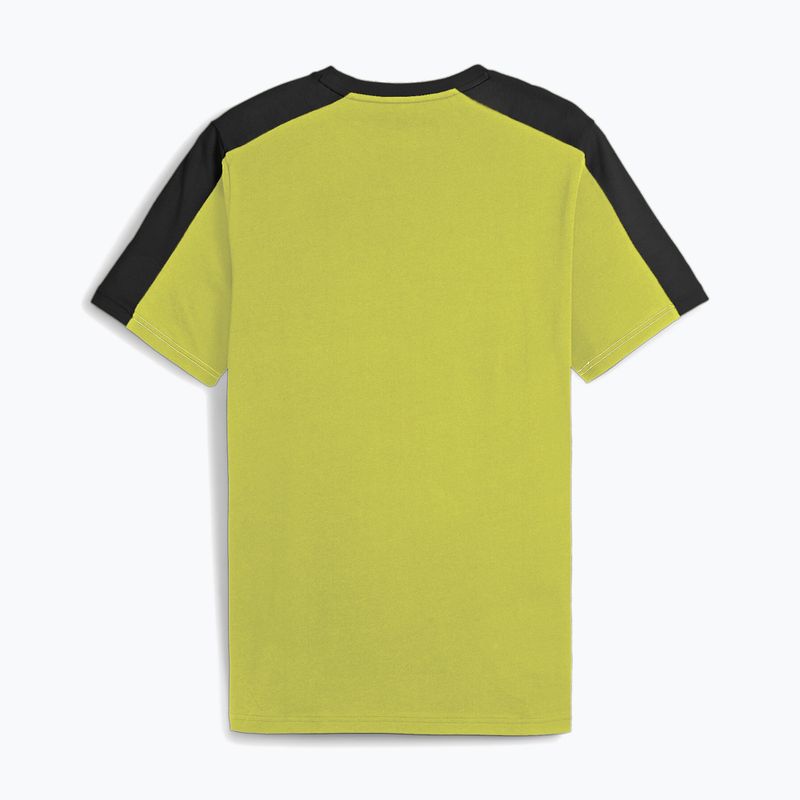 Мъжки тениски PUMA ESS+ Block Tee puma black/lime sheen 2