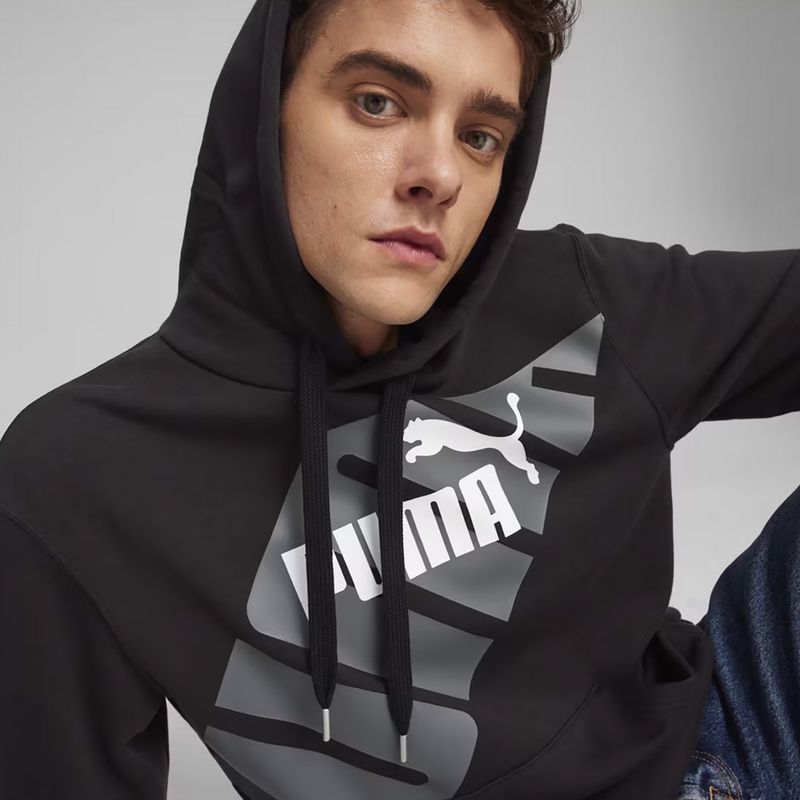 Мъжки PUMA Power Graphic Hoodie TR puma black 6