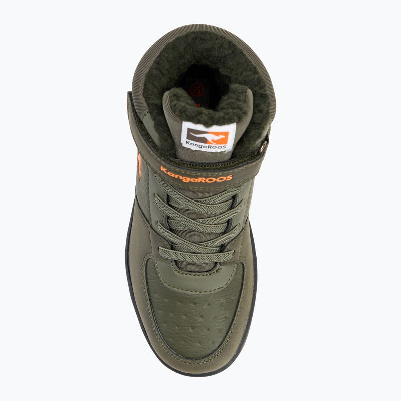 Детски обувки KangaROOS K-CP Bound Mid EV военно зелено / пламък 5