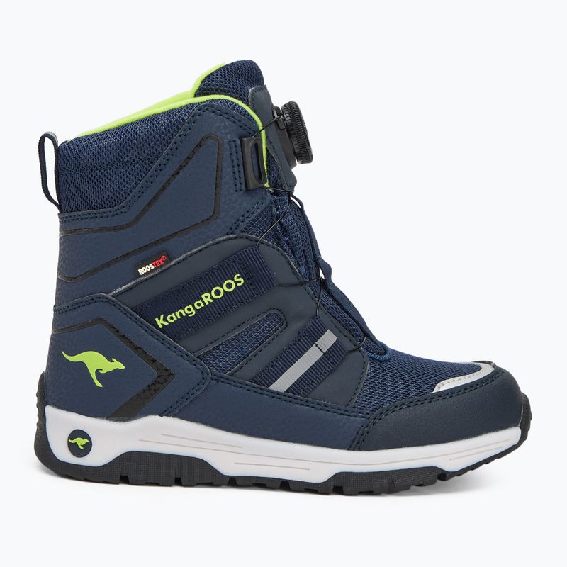 Детски ботуши за сняг KangaROOS K-MJ Hunter RTX FX dark navy / lime 2