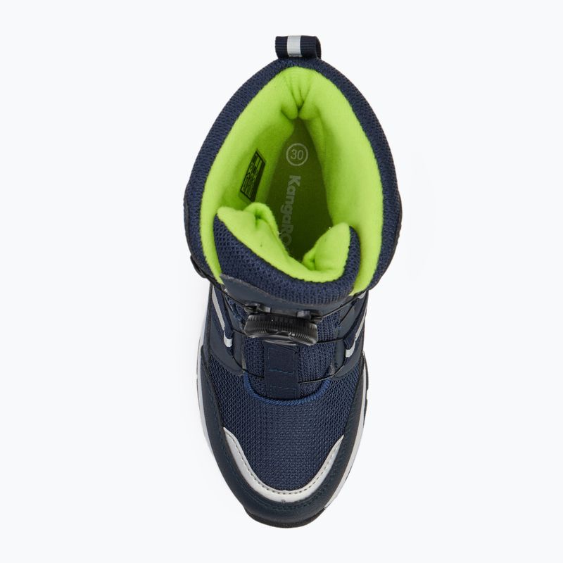 Детски ботуши за сняг KangaROOS K-MJ Hunter RTX FX dark navy / lime 5