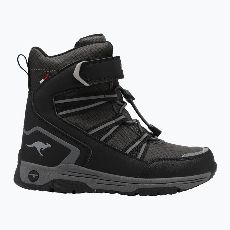 Юношески ботуши за сняг KangaROOS K-MJ Eldora EV RTX jet black / steel grey 8