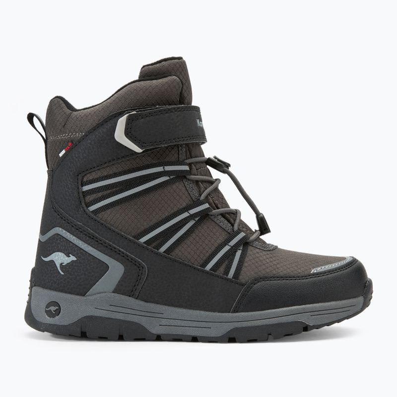 Юношески ботуши за сняг KangaROOS K-MJ Eldora EV RTX jet black / steel grey 2