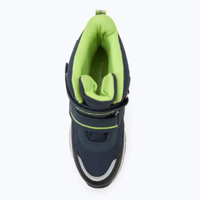 Юношески ботуши за сняг KangaROOS K-MJ Camp V RTX dk navy / lime 5