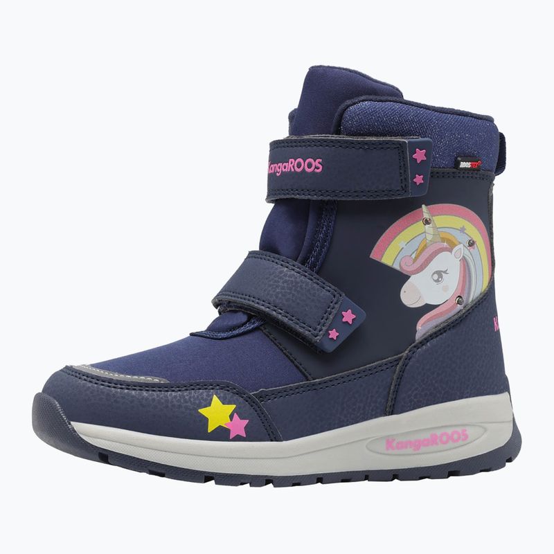 Юношески ботуши за сняг KangaROOS K-MJ Edison EV RTX SL dk navy / daisy pink 9