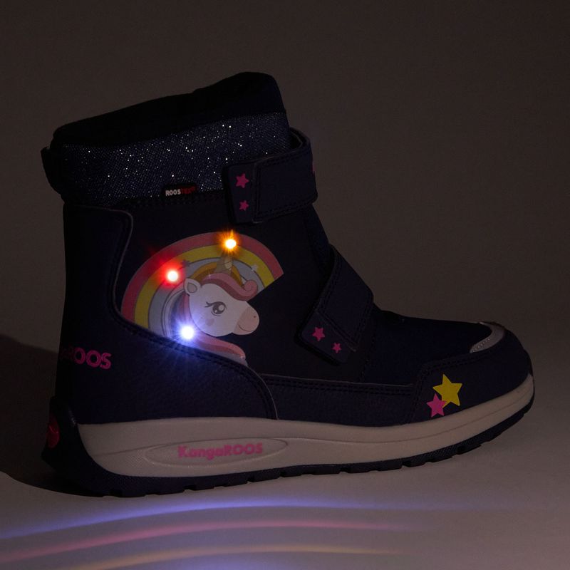 Юношески ботуши за сняг KangaROOS K-MJ Edison EV RTX SL dk navy / daisy pink 8