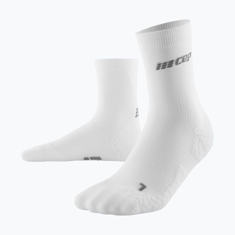 Дамски компресиращи чорапи CEP Ultralight Mid Cut white 2