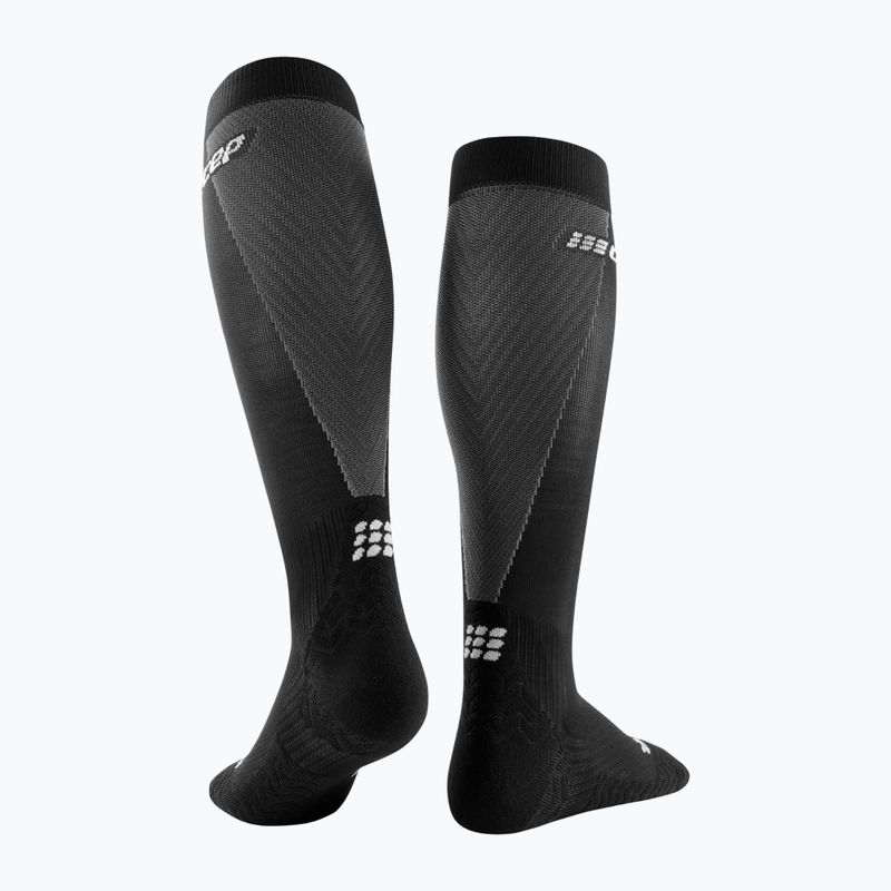 Мъжки компресиращи чорапи CEP Ultralight Tall black/grey 2