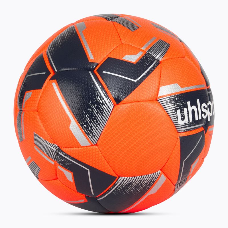 Футболна топка uhlsport 290 Ultra Lite Addglue fluo orange/marine/silber размер 3 2