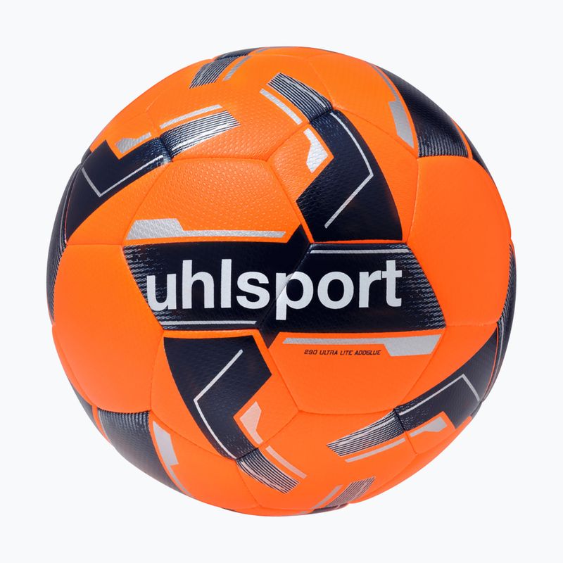 Футболна топка uhlsport 290 Ultra Lite Addglue fluo orange/marine/silber размер 3