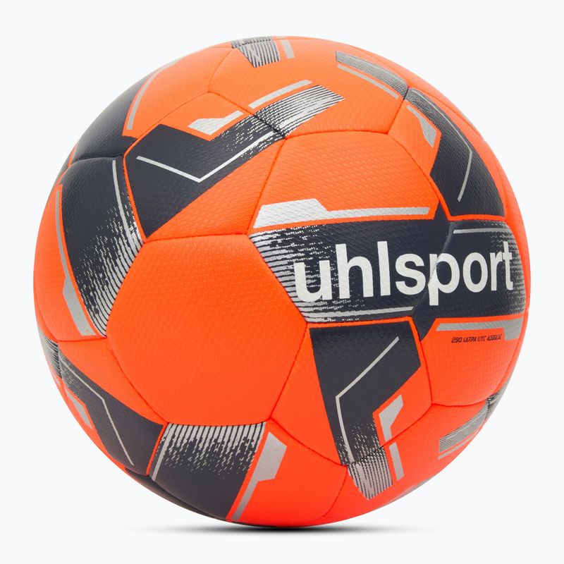 Футболна топка uhlsport 290 Ultra Lite Addglue fluo orange/marine/silber размер 5 2