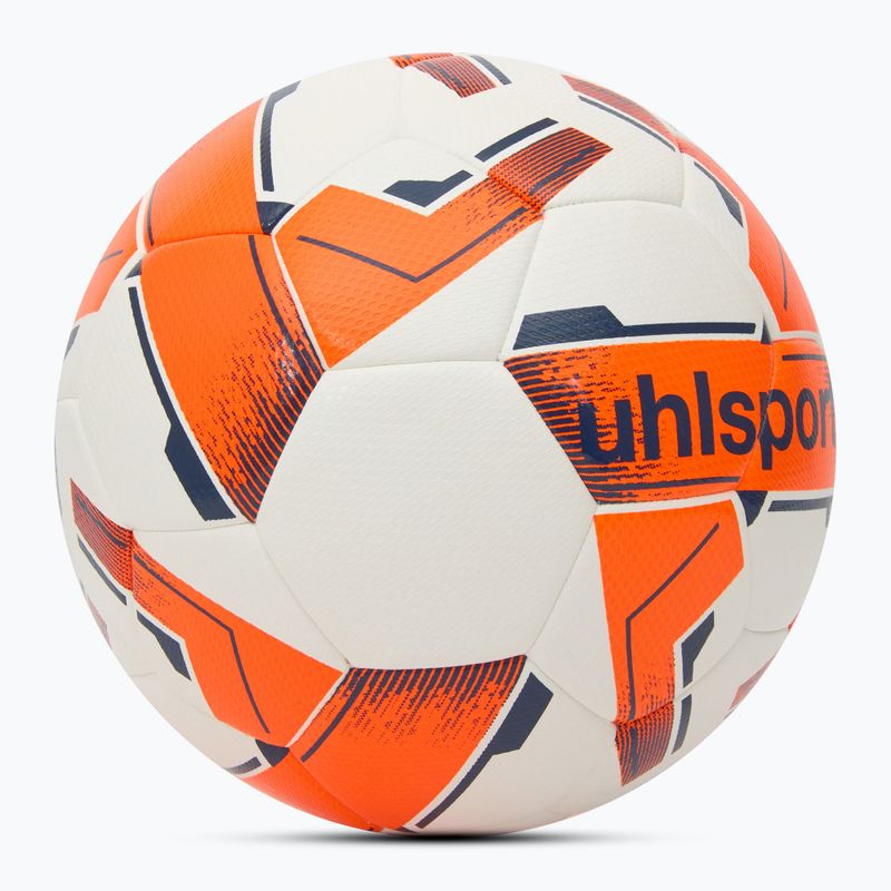 Футболна топка uhlsport 290 Ultra Lite Addglue white/fluo orange/navy  размер 5 2