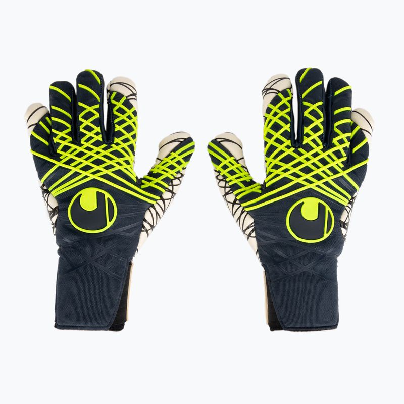 Вратарски ръкавици uhlsport Prediction Ultragrip HN navy/white/fluo yellow