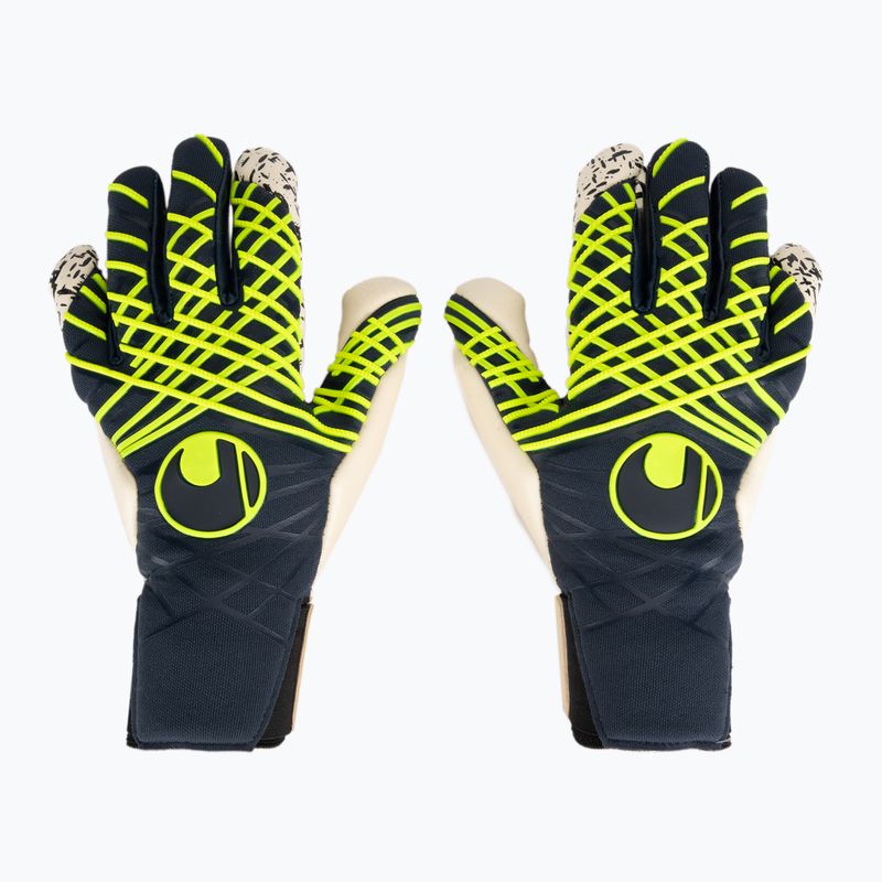 Вратарски ръкавици uhlsport Prediction Flex HN navy/white/fluo yellow