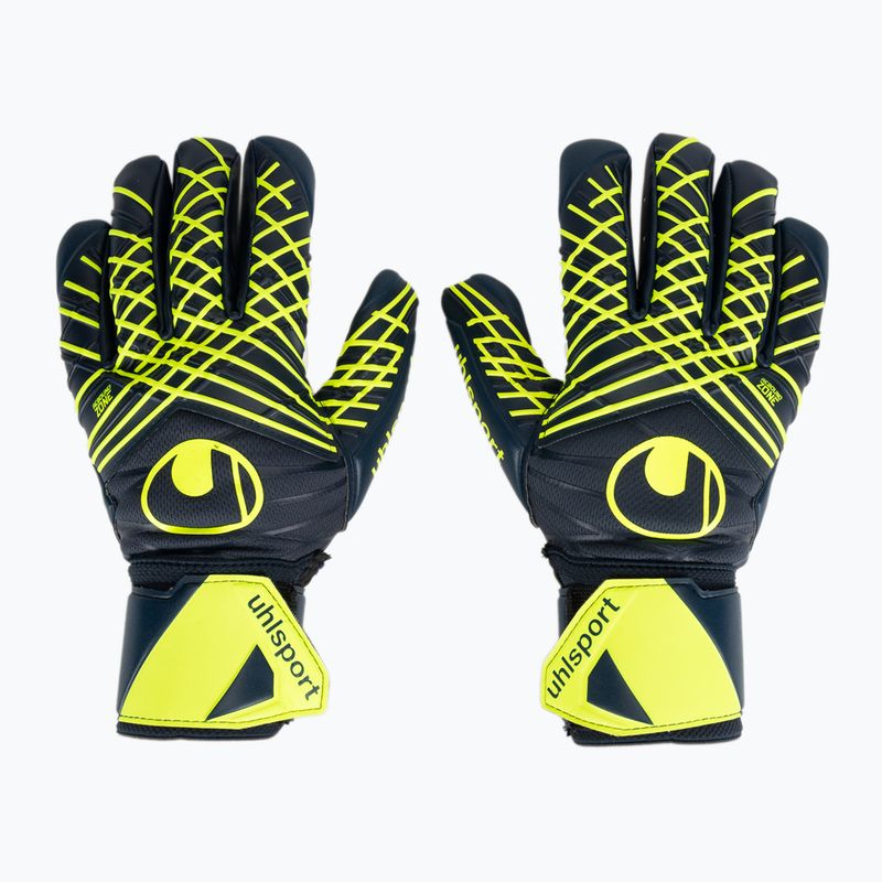 Вратарски ръкавици uhlsport Prediction Supersoft HN navy/white/fluo yellow