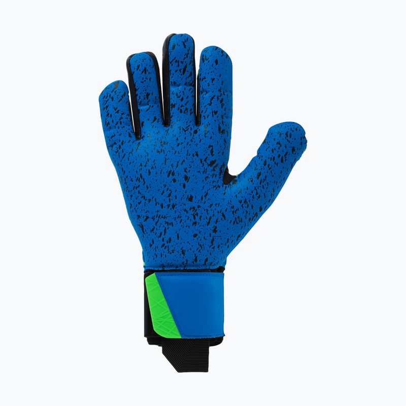 Детски вратарски ръкавици uhlsport Aquagrip HN pacific blue/fluo green/w 2