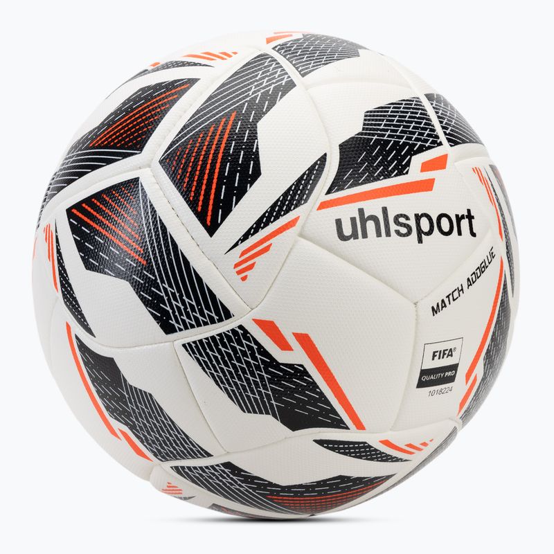 Футбол uhlsport Match Addglue white/navy/fluo red размер 5 2