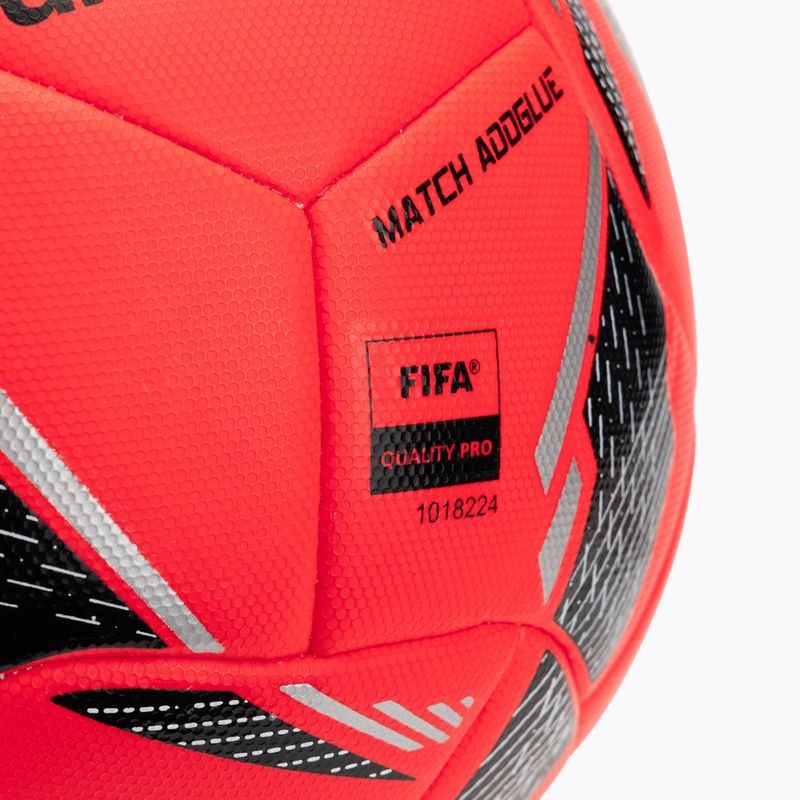Футбол uhlsport Match Addglue fluo red/navy/silver размер 5 3