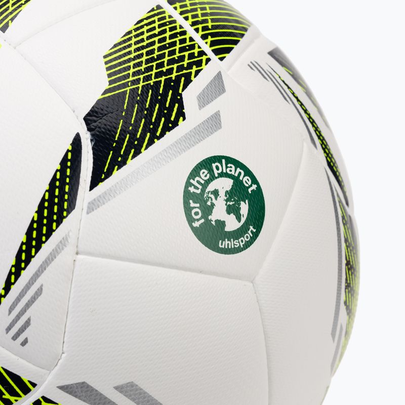 Футбол uhlsport Match Addglue бял/нави флуо жълт размер 4 3