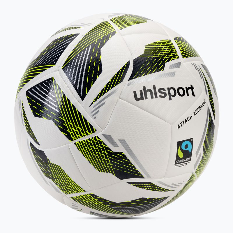 Футбол uhlsport Match Addglue white/navy/fluo yellow размер 5 2