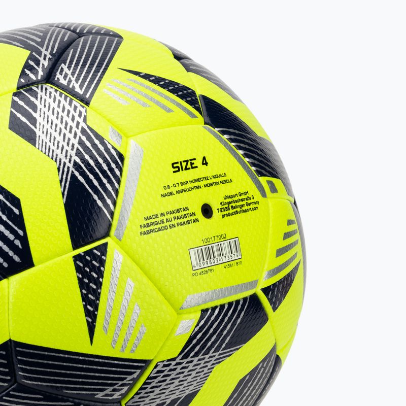 Футбол uhlsport 350 Lite Addglue fluo yellow/navy/silver размер 4 3