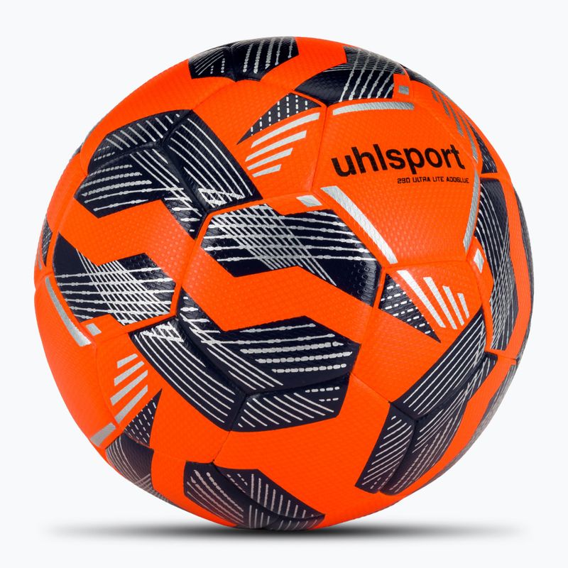 Футбол uhlsport 290 Ultra Lite Addglue fluo orange/navy/silver размер 5 2