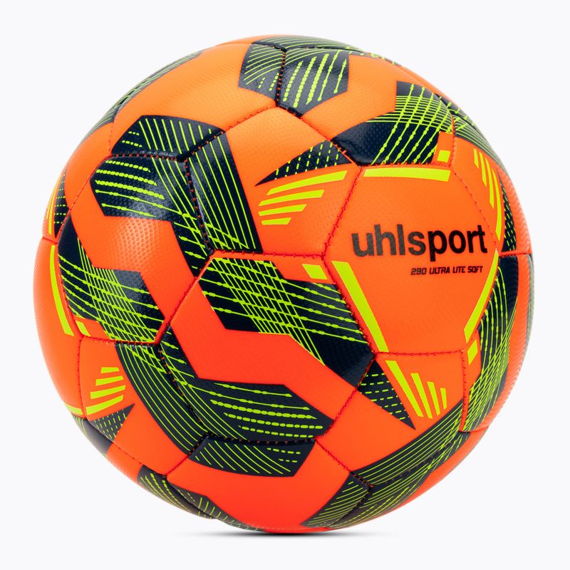 Футбол uhlsport Ultra Lite Soft 290 fluo orange/navy/fluo yellow размер 4 2