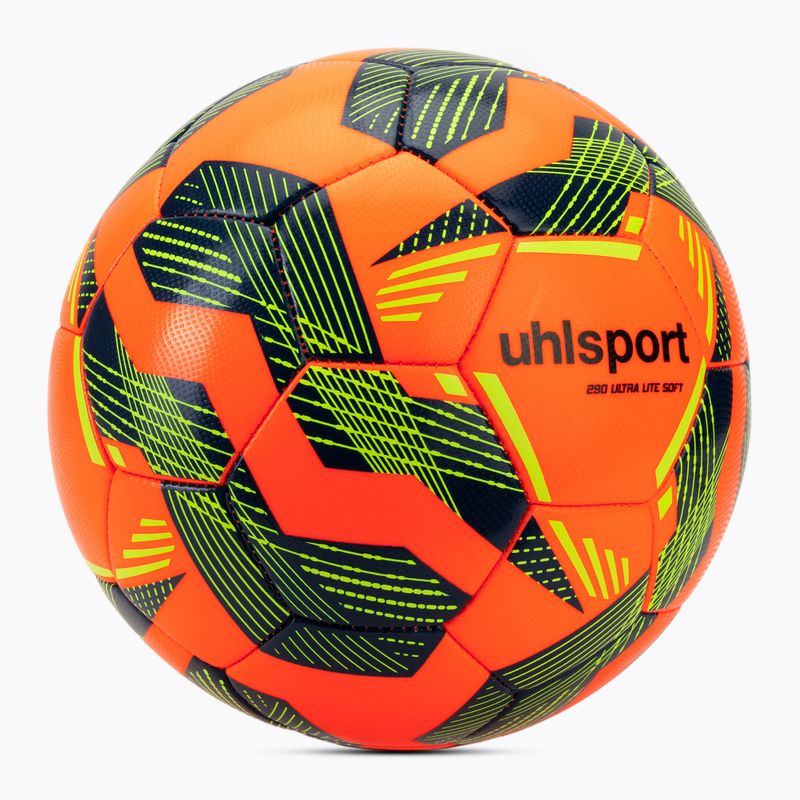 Футбол uhlsport Ultra Lite Soft 290 fluo orange/navy/fluo yellow размер 5 2