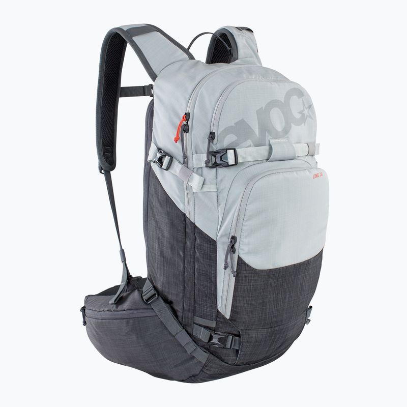 Ски раница EVOC Line 30 silver/heather carbon grey