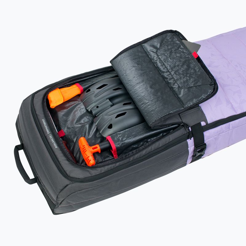 Evoc Snow Gear Калъф за ролкови ски карбоново сиво/виолетово розово/черно 195 см 5