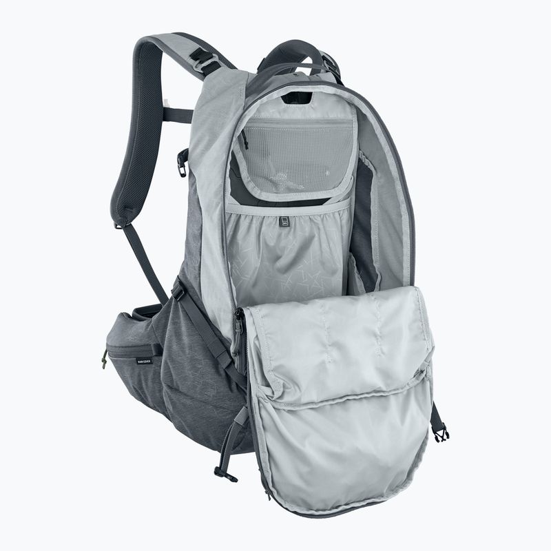 EVOC Trail Pro 26 л, камък/карбон, сива раница за велосипед 6