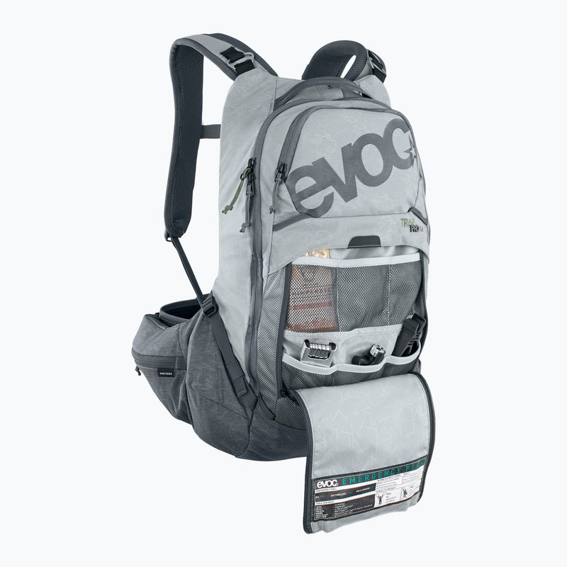 EVOC Trail Pro 16 л камък/карбон сива раница за велосипед 8