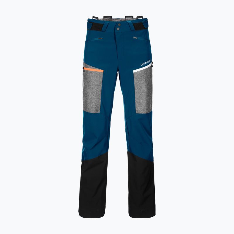 Мъжки софтшел панталони ORTOVOX Pordoi petrol blue 8