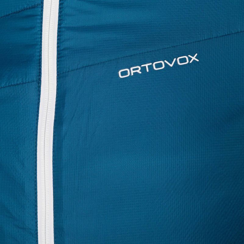 Мъжко хибридно яке Ortovox Swisswool Piz Boval blue reversible 6114100041 6